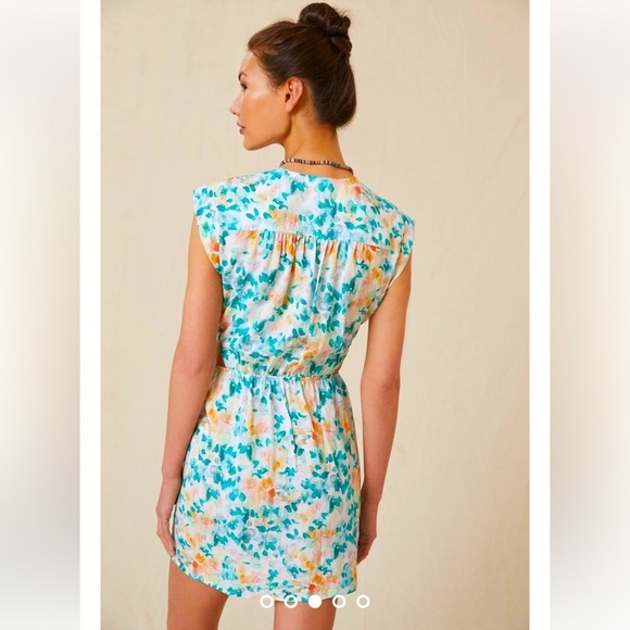 Anthropologie Cloth & Stone Cutout Mini Dress Size L. - Picture 3 of 9